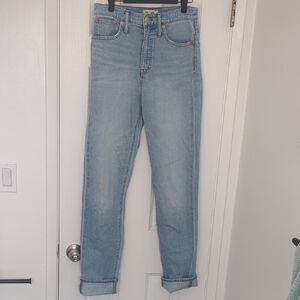 Madewell Classic Straight Jeans in Sayles Wash: Pride Rainbow Selvedge Edition